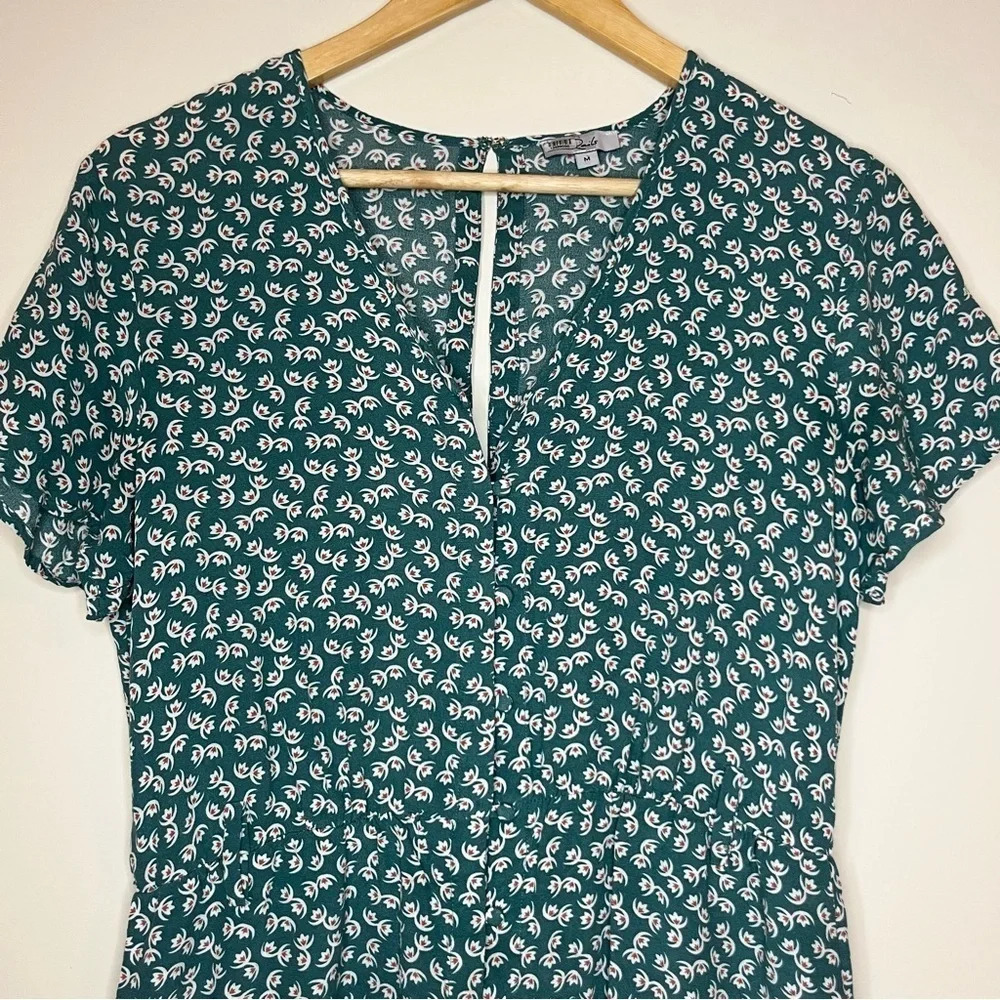 RAILS Sophia Lotus Printed Buttons Summer Romper - image 5